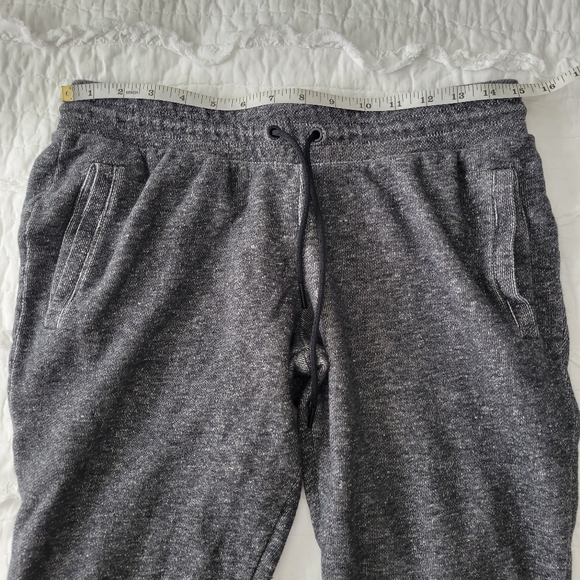 Adidas Terry Training Joggers Lightweight M Gray EUC Comfort Waistband - Picture 5 of 8